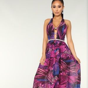 Fashionnova Grow With The Flow Tropical Dress